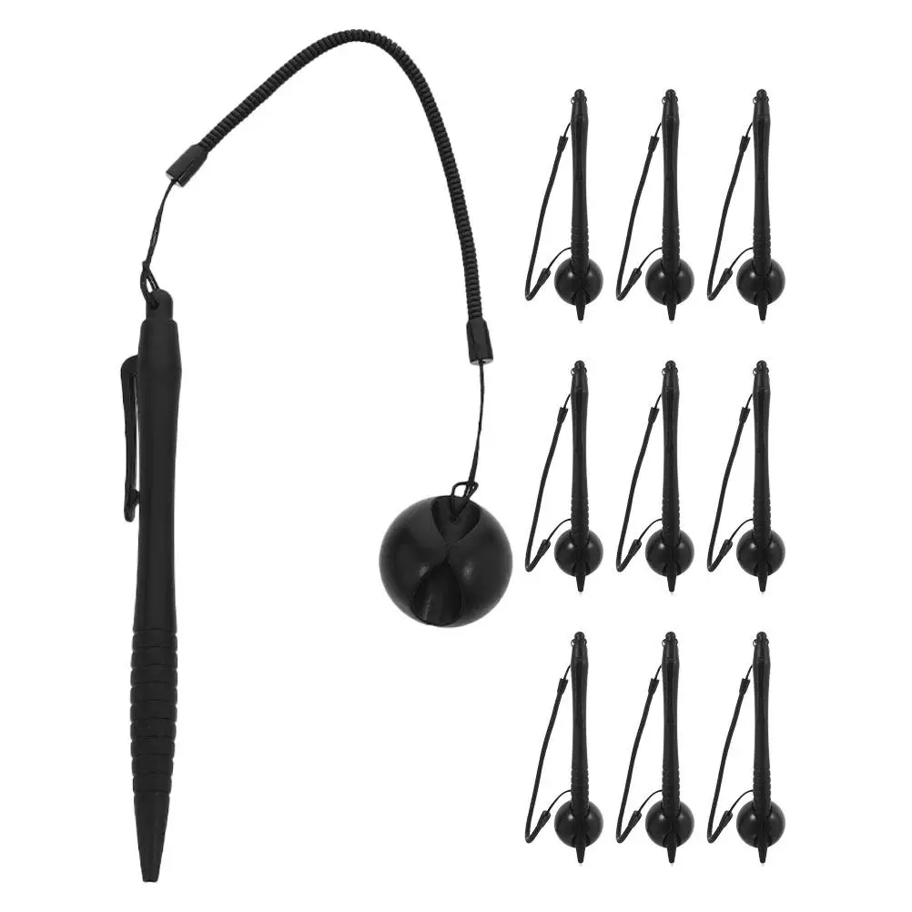 10Pcs Stylus Pen Sets Tablet Pens For Warehouse Worker Resistive Hard Tip Anti-lost Rope Writing Drawing
