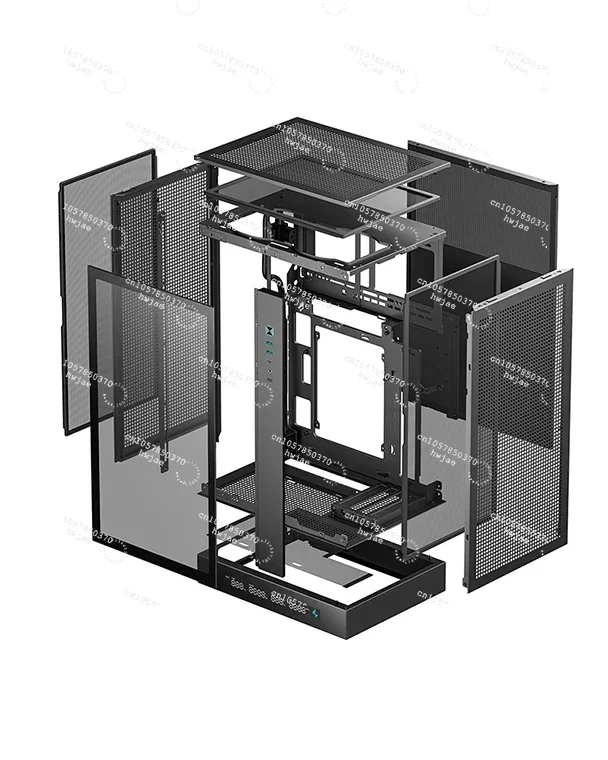 Deepcool Case CH270 Digital Case Support Mini-ITX/M-ATX Motherboard with a Status Digital Screen for Gaming