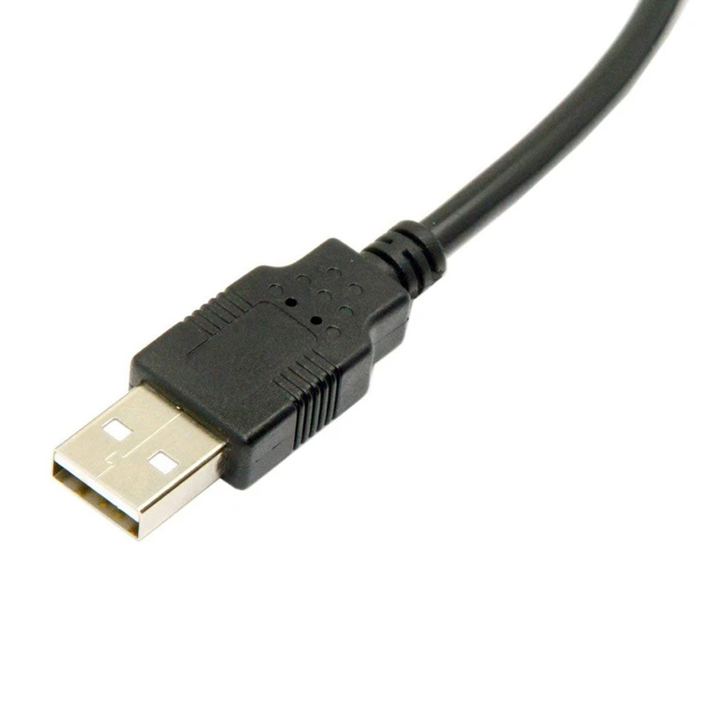 1.8M Mini USB B typ 5Pin męski 90 stopni pod kątem do USB 2.0 męski kabel danych w kolorze czarnym