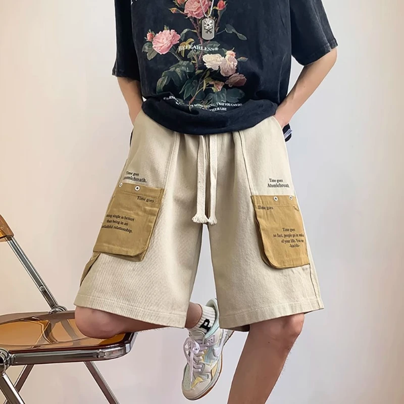 

Men's New Loose and Versatile Five-point Casual Sports Work Suit Shorts