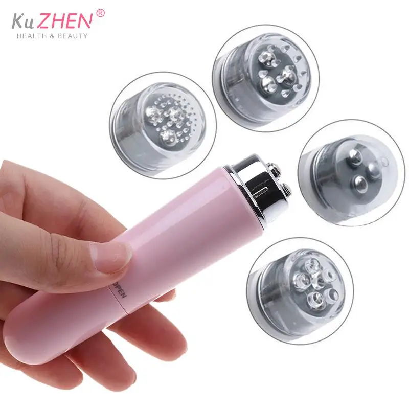 4In1 Mini Massage Device Pen Electric Eye Massager Facials Massage Tremendous Vibration Massage Stick For Dark Circles Eye Bags