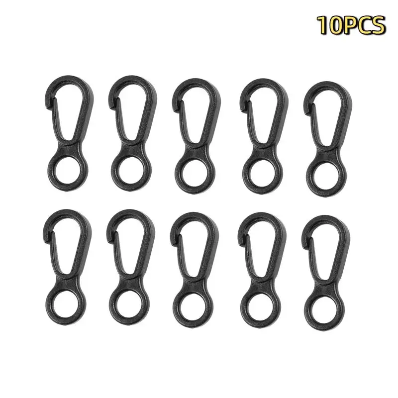 Heavy Duty Plastic Snap Hooks 10/20 Pcs Wear-resistant Clips for Backpack Glove Hiking Travel Outdoor Activities Use