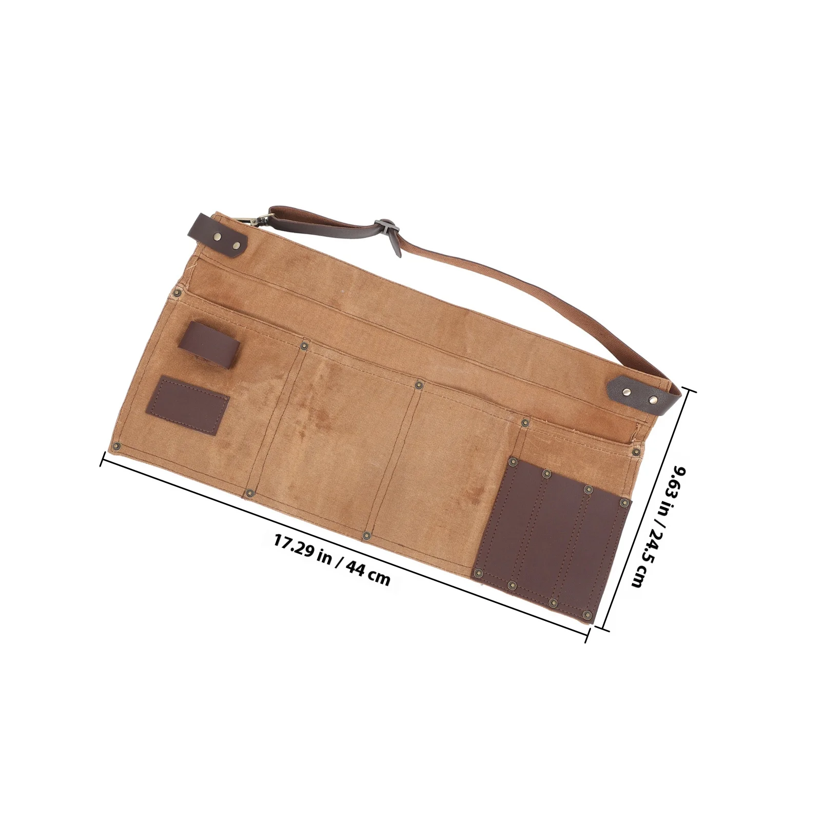 Tool Waist Pouch Canvas Durable Adjustable Belt Multiple Pockets For Gardening Woodworking Electrician Welding Carpenter