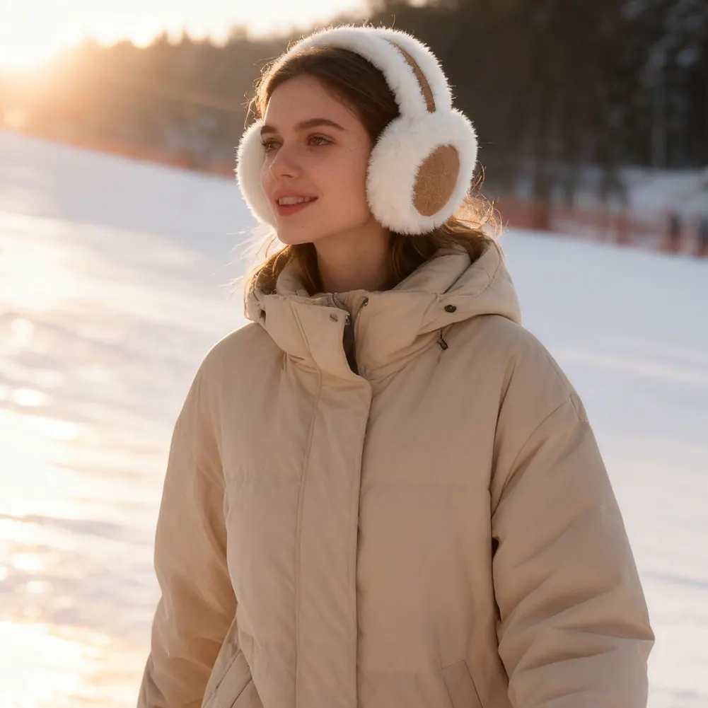 الرياضة في الهواء الطلق المرأة الأذن يفشل طوي الشتاء الباردة حماية الدافئة غطاء للأذن للطي إيرفلاب الأذن يفشل