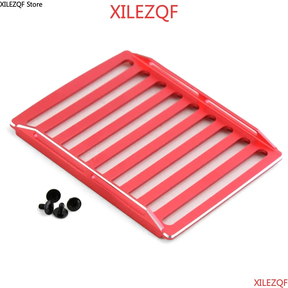 

1 шт. багажник из алюминиевого сплава для радиоуправляемых краулеров 1/18 1/24, аксессуары для SCX24, запчасти JLU AXI00002 (красный)