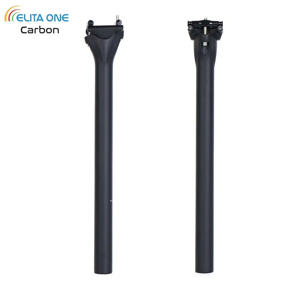 

elitaone Bicycle Carbon Seat Post 135g Compatible 27.2/30.9/31.6mm MTB Road BikeUD Matte FinishTitanium screws