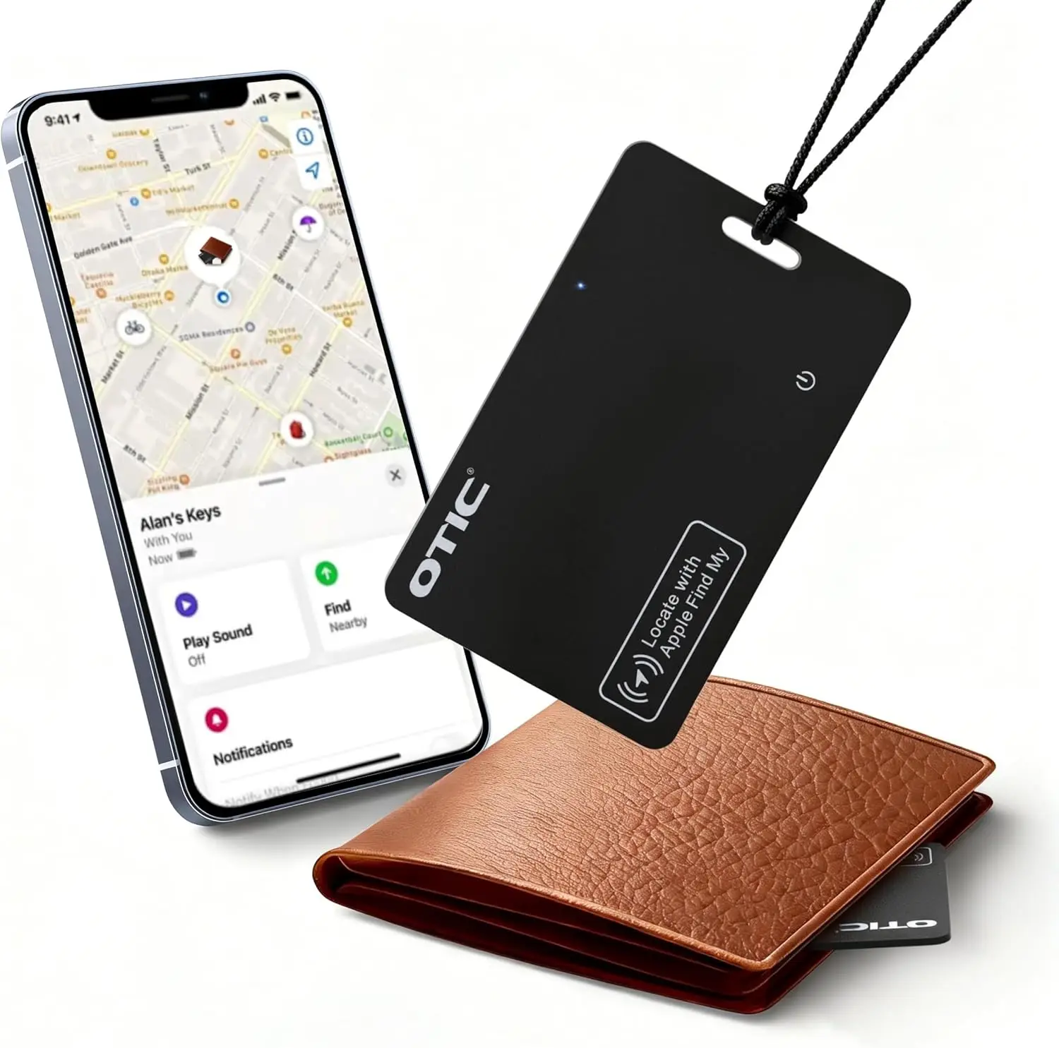 

Ультратонкая Bluetooth-карта-трекер толщиной 1,7 мм для сети Find My, водонепроницаемый и перезаряжаемый смарт-тег для ключей, кошелька и багажа