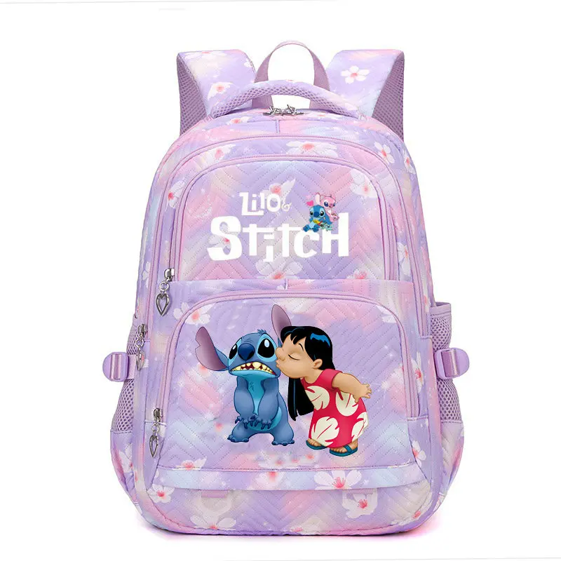 Lilo Stitch Waterproof Women Backpack Disney Female Travel Bag Backpacks Schoolbag for Teenage Girls Bookbag Mochila