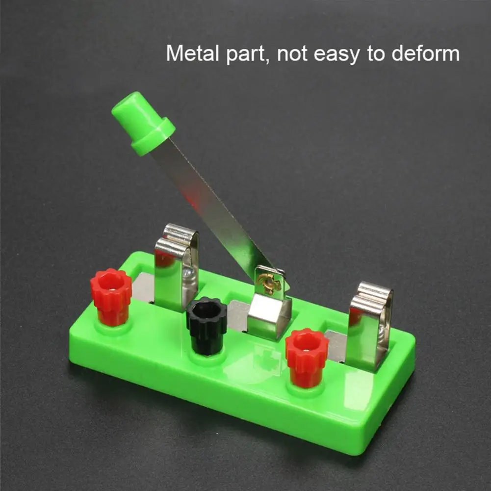 Interruptor de pólo único ABS para experimentos elétricos, interruptor de lance único, fácil de operar, ferramentas educacionais