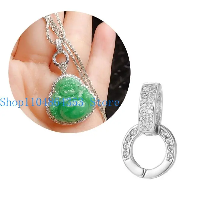 

652F Exquisite Micro Inlaid Zircon Double Connector Create Unique Accessories