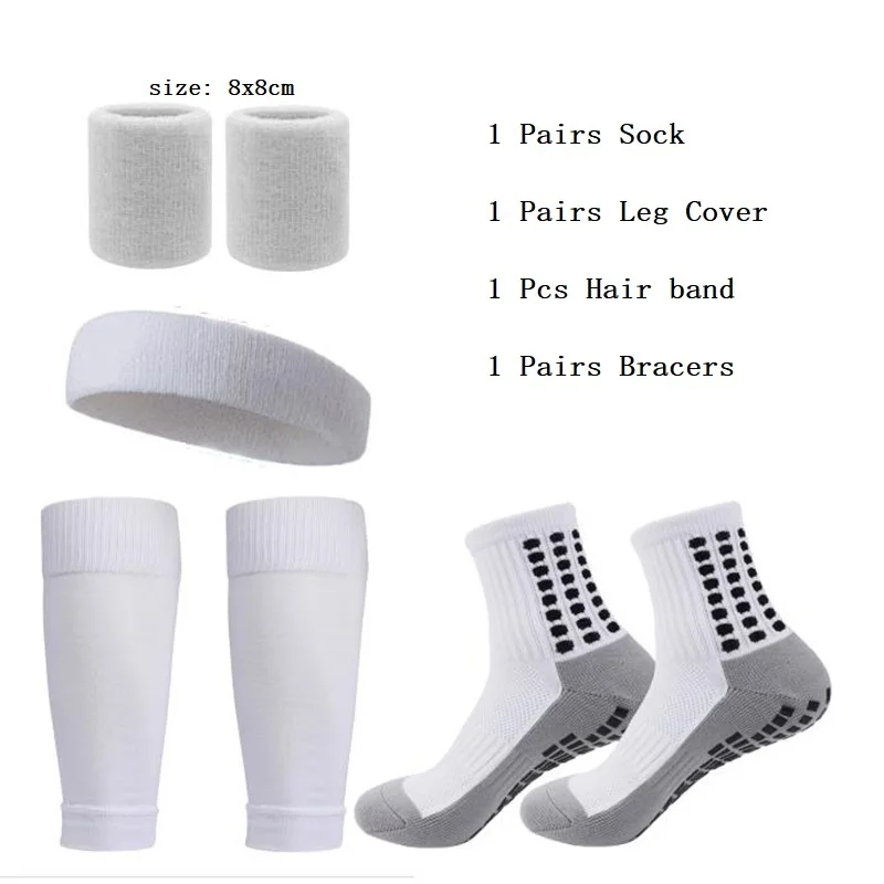 

New ANTI SLIP Football Socks Woman Mid Calf Non-Slip Soccer Sport Cycling Sports Mens Sock protection socks 4 Pcs set