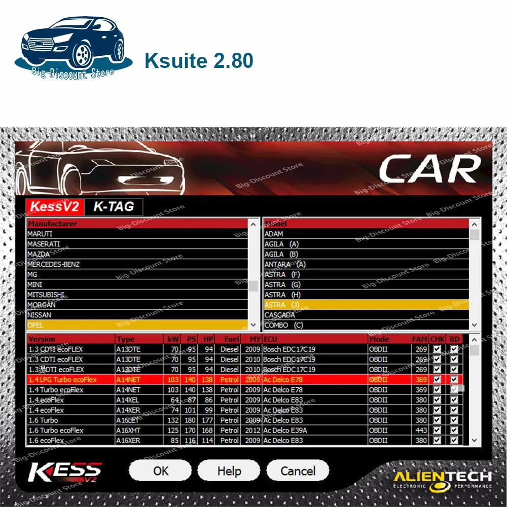 Bestest For KE-SS 2.80 software EU Red V5.017 OBD2 V2 Car ECU Chip Tuning Kit 5.017 kess Auto Programmer Tools