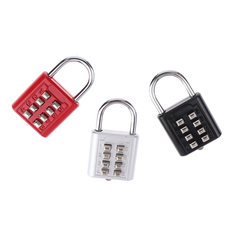 

8 Digits Password Code Combination Padlock Zinc Alloy Suitcase For Luggage Travel Smart Lock Code Keyed Anti-thieft Lock