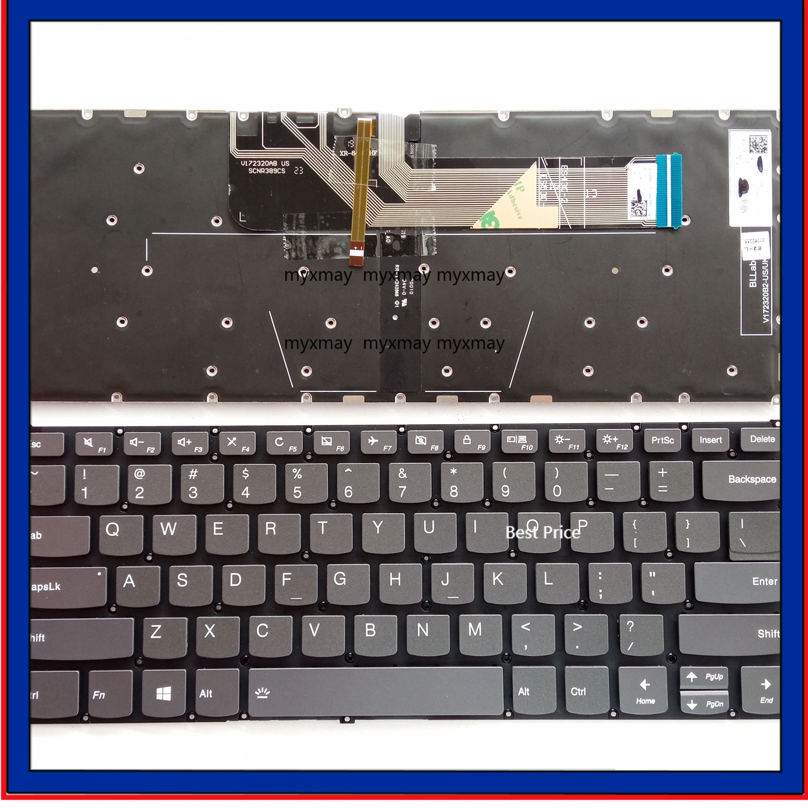 

US for Lenovo Yoga 6-13ARE05 6-13ALC6 MP1XG5CA 82FN005DMJ Laptop Keyboard