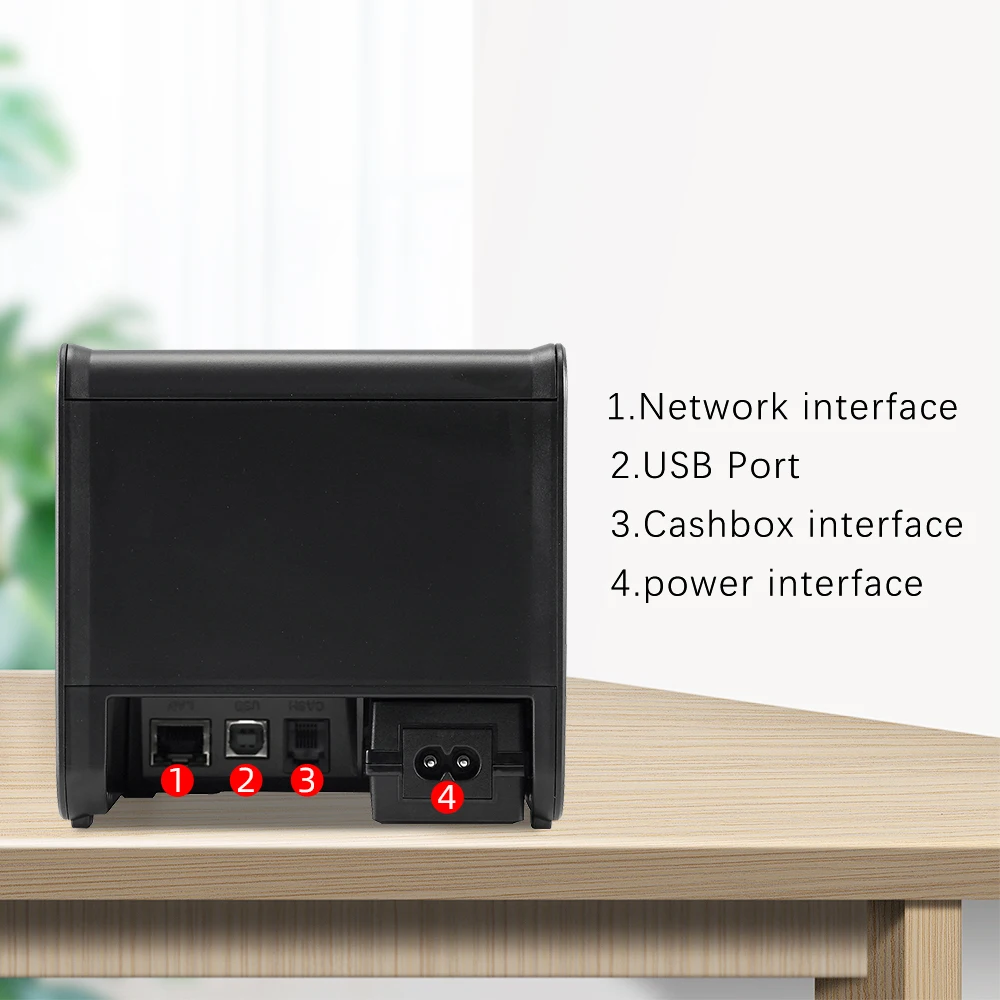 Thermo bon drucker 80t USB-Drucker 80mm Hand drucker Drucker mit Auto Cutter Pos Drucker Küchen drucker