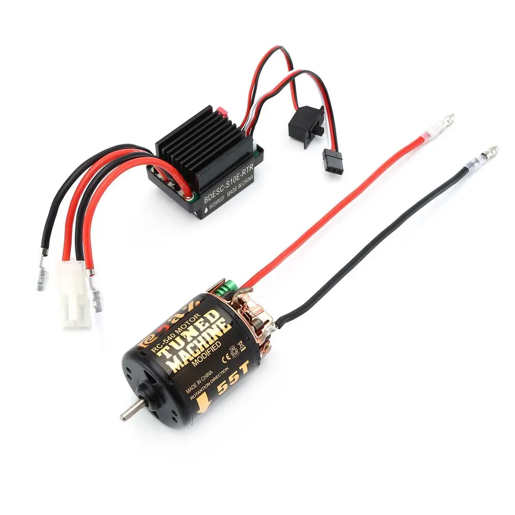 NEW RC 540 35T 45T 55T Brushed Motor With 320 Speed Controller Waterproof ESC for RC Car Rock Crawler Axial SCX10 Model