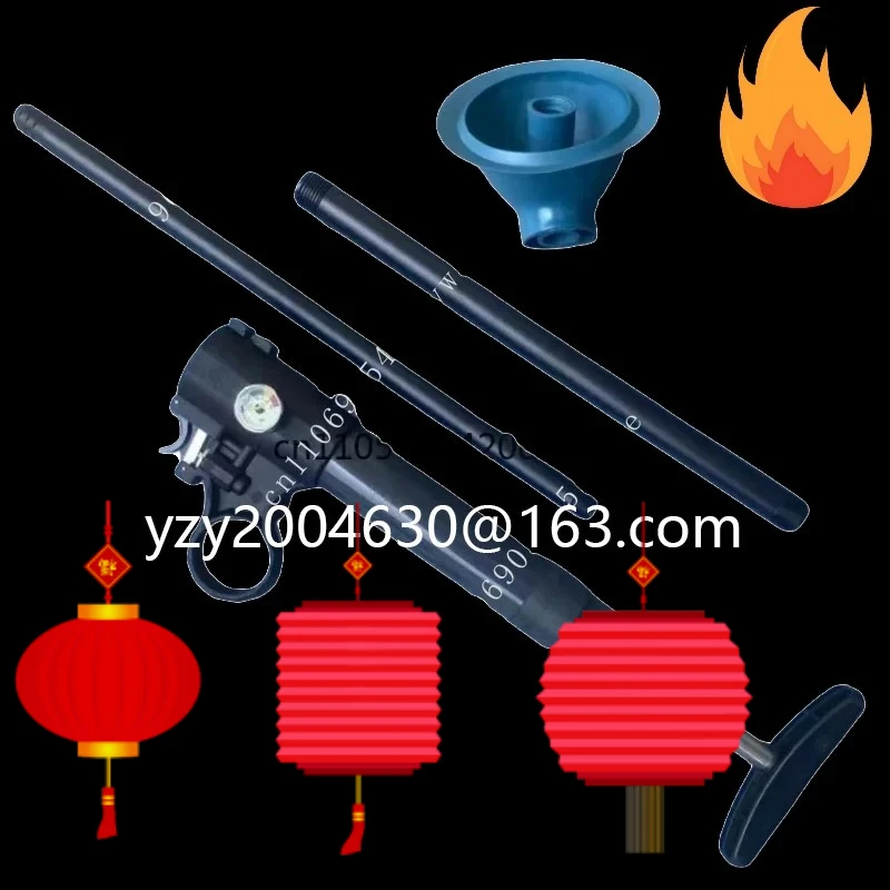 

High-pressure toilet auger