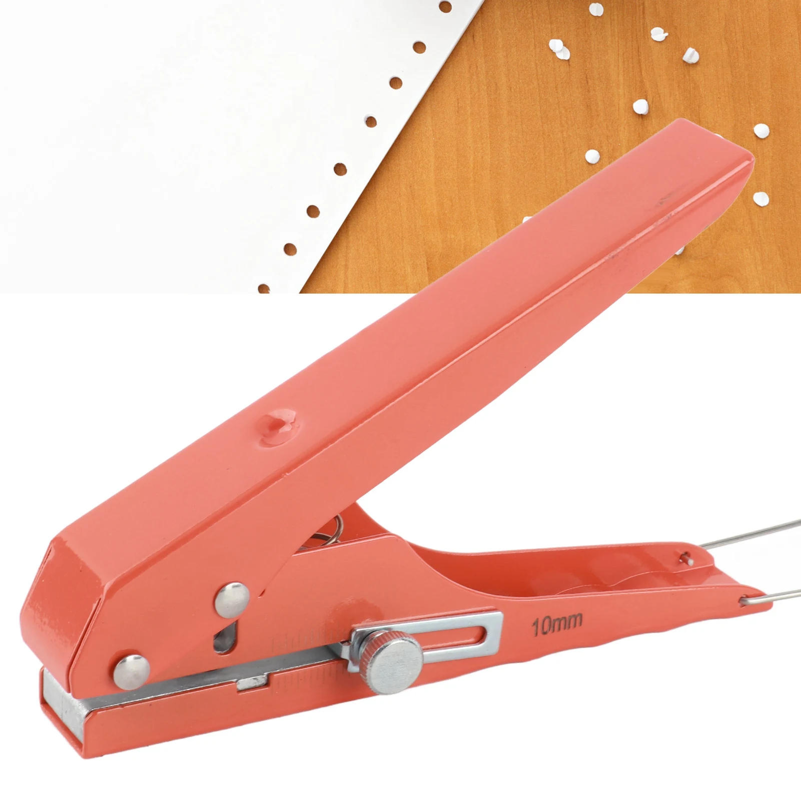 

Дырокол 10 мм, железный, с регулировкой, портативный, экономящий усилия, со шкалой, для картона, бумаги, ПВХ, поделок