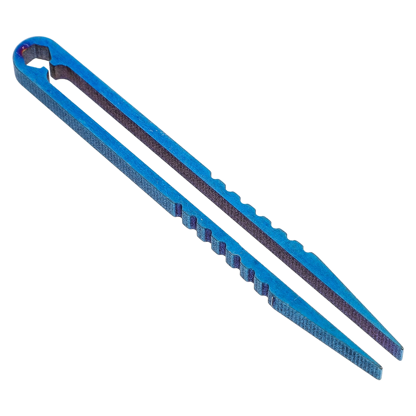 

Titanium Alloy Tweezers High Hardness Light Weight Blue Mini Clip Travel Socket Wrench Screwdriver Industrial H Tools