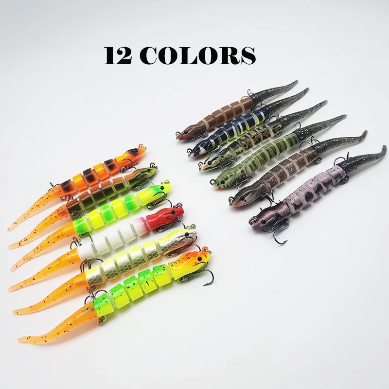 1pc Multi Segment Swimbait, Fishing hard And Fishing Soft Slow Sinking Bass Fishing Lure, Fishing Tackle For Freshwater Saltwate