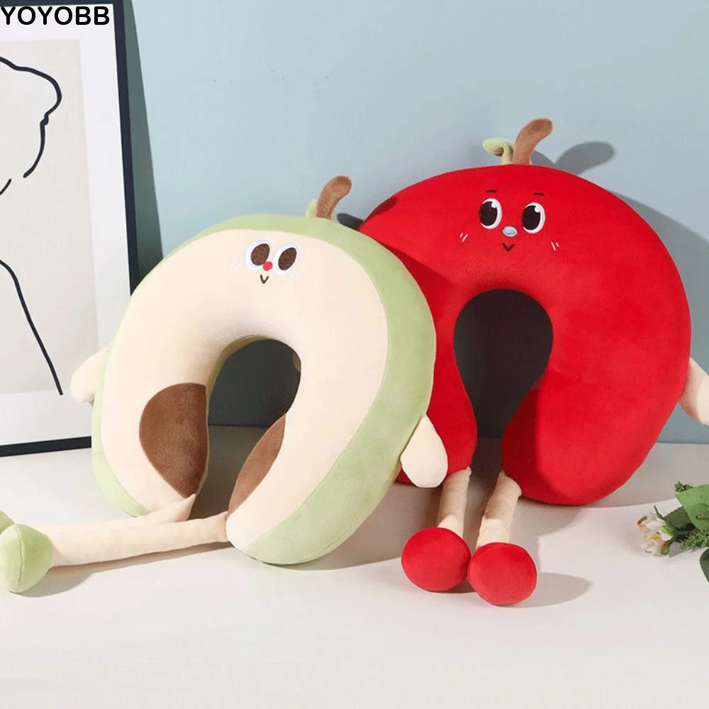 

Comfortable Cartoon Fruit Shape Neck Pillow Soft Fluffy Travel Pillow PP Cotton Slow Rebound Office Nap Pillow Adult
