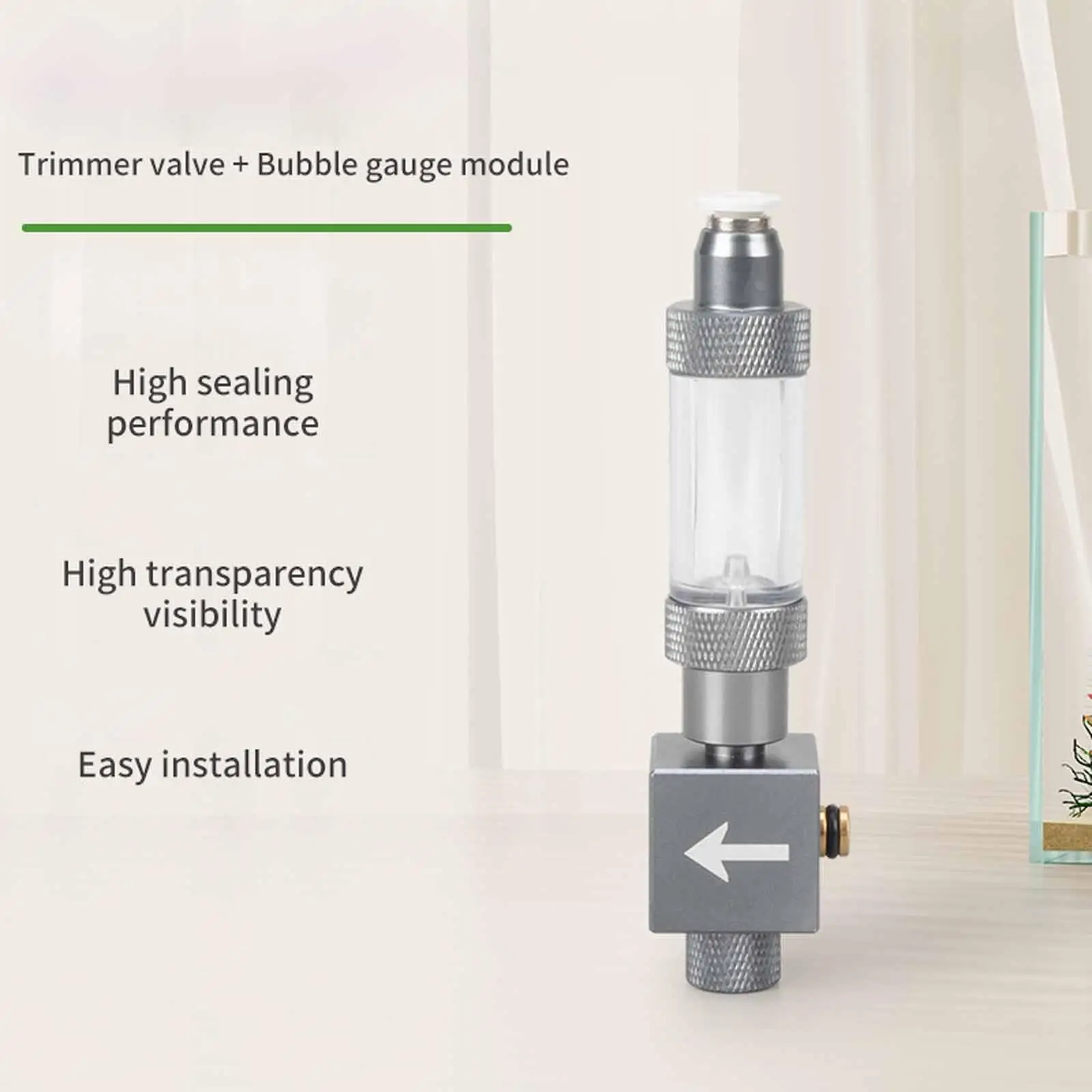

Aquarium CO2 Bubble Counter Bubble Gauge Module for Aquarium Home Devices