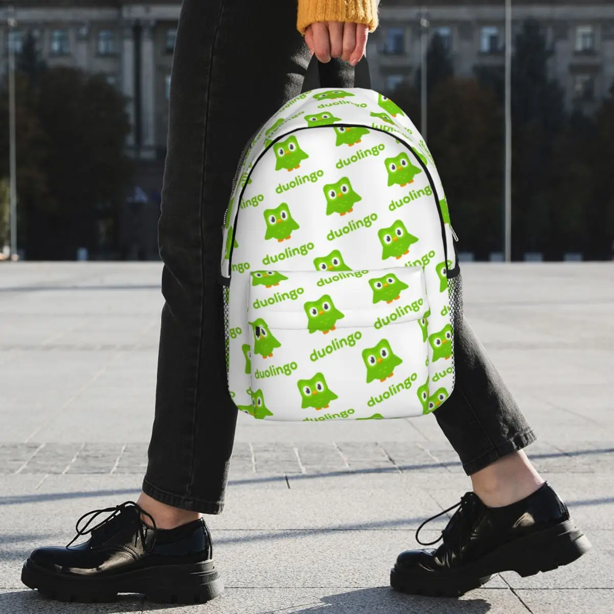 Sac à dos Duolingo Owl Duo, sac d'école pour étudiants, sac d'école pour enfants, sac à bandoulière pour ordinateur portable pour garçons et filles