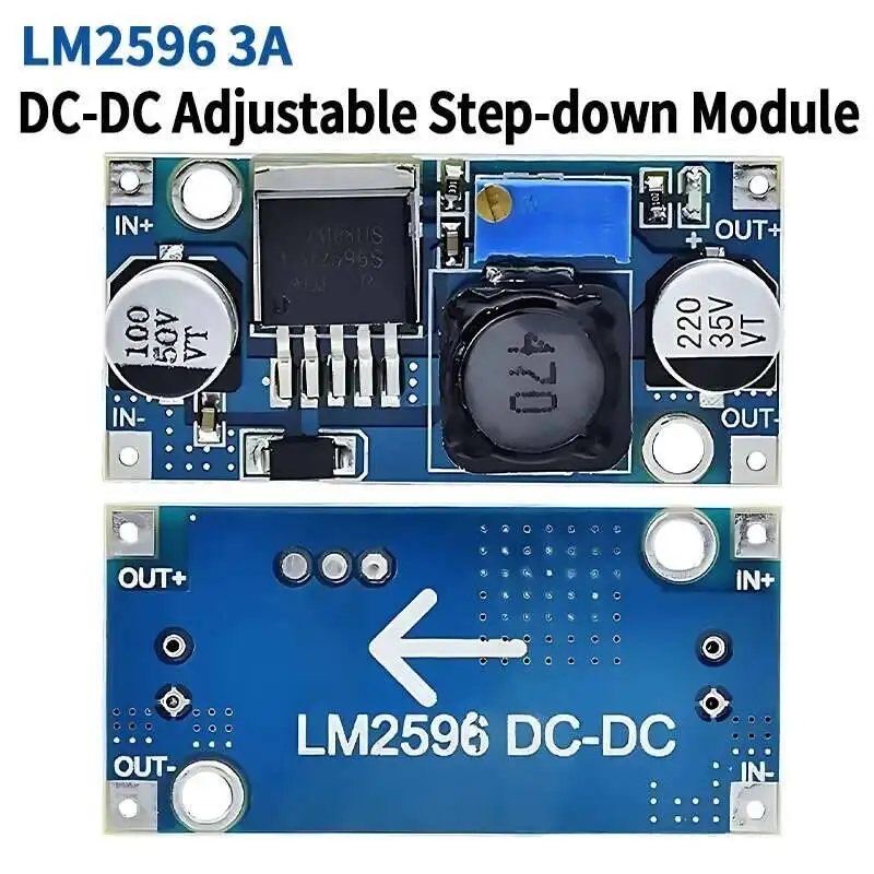 1/5/10 قطعة LM2596 تيار مستمر محول فرق الجهد 3.0-40 فولت إلى 1.5-35 فولت امدادات الطاقة تنحى وحدة