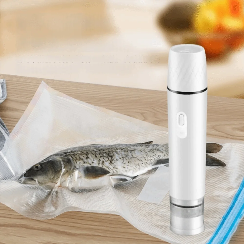 

Handheld Food Bag Sealed Wand Mini Wet And Dry Use Automatic Vacuum Sealer USB Rechargeable Powerful Food Bag Sealer Kitchen