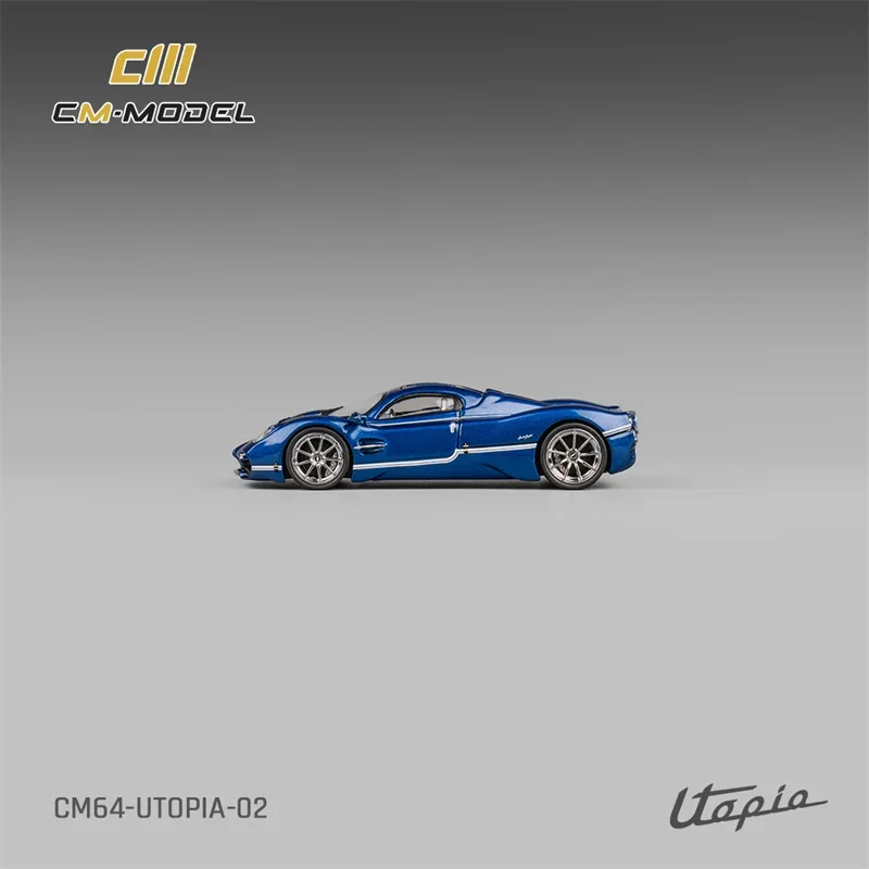 **Pre-Order** CM MODEL 1:64 Pagani Utopia Metallic Blue Diecast Model Car