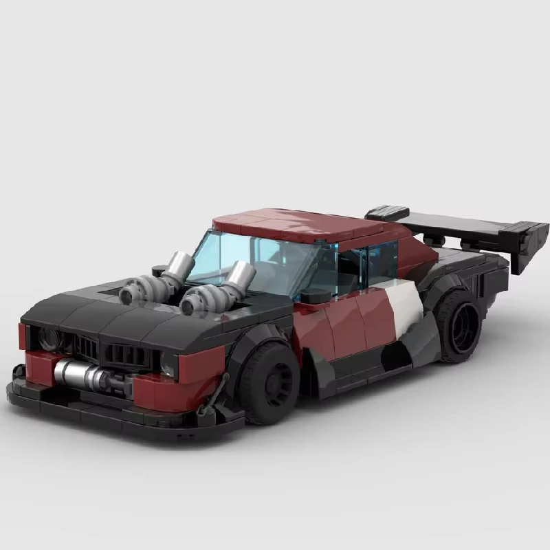 

366-Piece MOC City Car Drag Race Edition Sports Car Model DIY Assembly Building Block Toy - Children's Birthday Gift