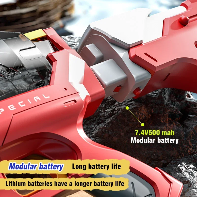 Pistola de agua automática eléctrica, juguete de alta capacidad, pistola de agua súper remojo de largo alcance para adultos y niños, juego al aire libre, juguetes, regalos