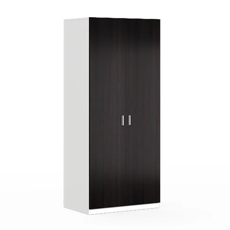 Factory Prices Custom Home Furniture 2 Door Simple Design Wooden Storage Wardrobe Cupboard For Clothes