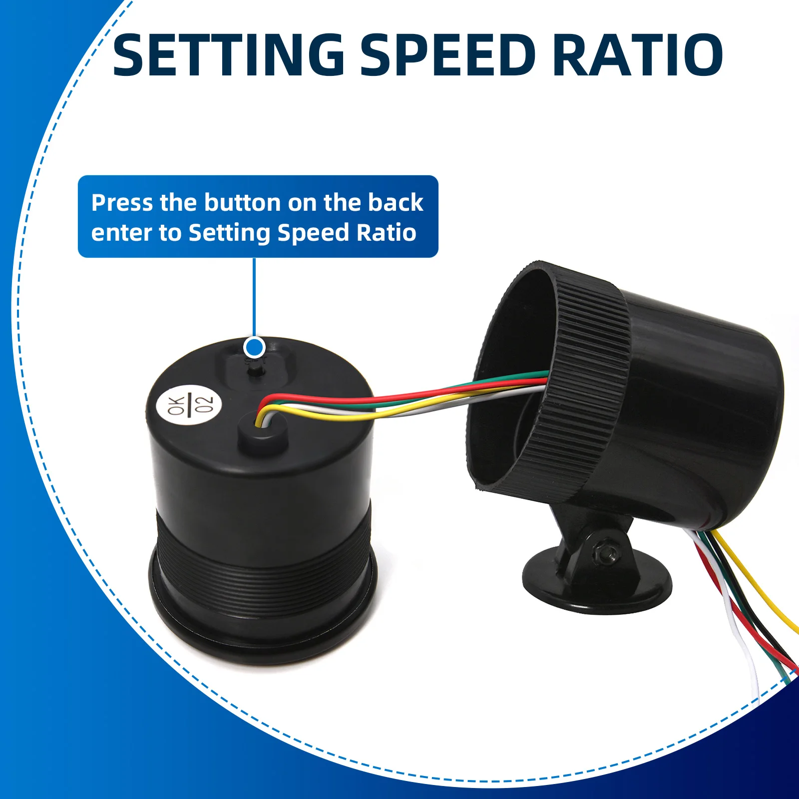 52 مللي متر سيارة RPM مقياس 0-8000 PRM مقياس سرعة الدوران مع LED الخلفية ل 1 ~ 8 اسطوانة لمحرك السيارة 12 فولت السيارات سيارة تاكو المؤشر #3