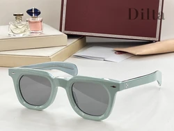 JMM Luxury Brand Jacques VENDOME Brand Sunglasses Men Women 2024 Round Acetate Retro 선글라스 Retro Vintage Glasses For Sun