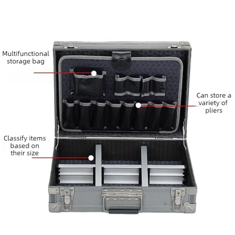 Multifunctional Tool Case Partition Tool Storage Box Removable Partition Hardware Suitcase Maintenance Workers Organize Boxes