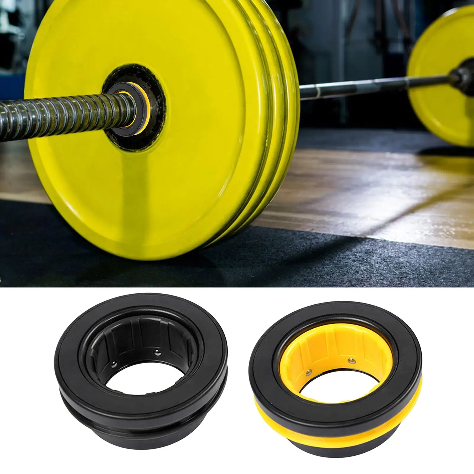 

1 Pair Barbell Locking Clips Gym Weightlifting Collars for Dumbbell Barbell, Secure Weight Plate Clamps, Fitness Training parts