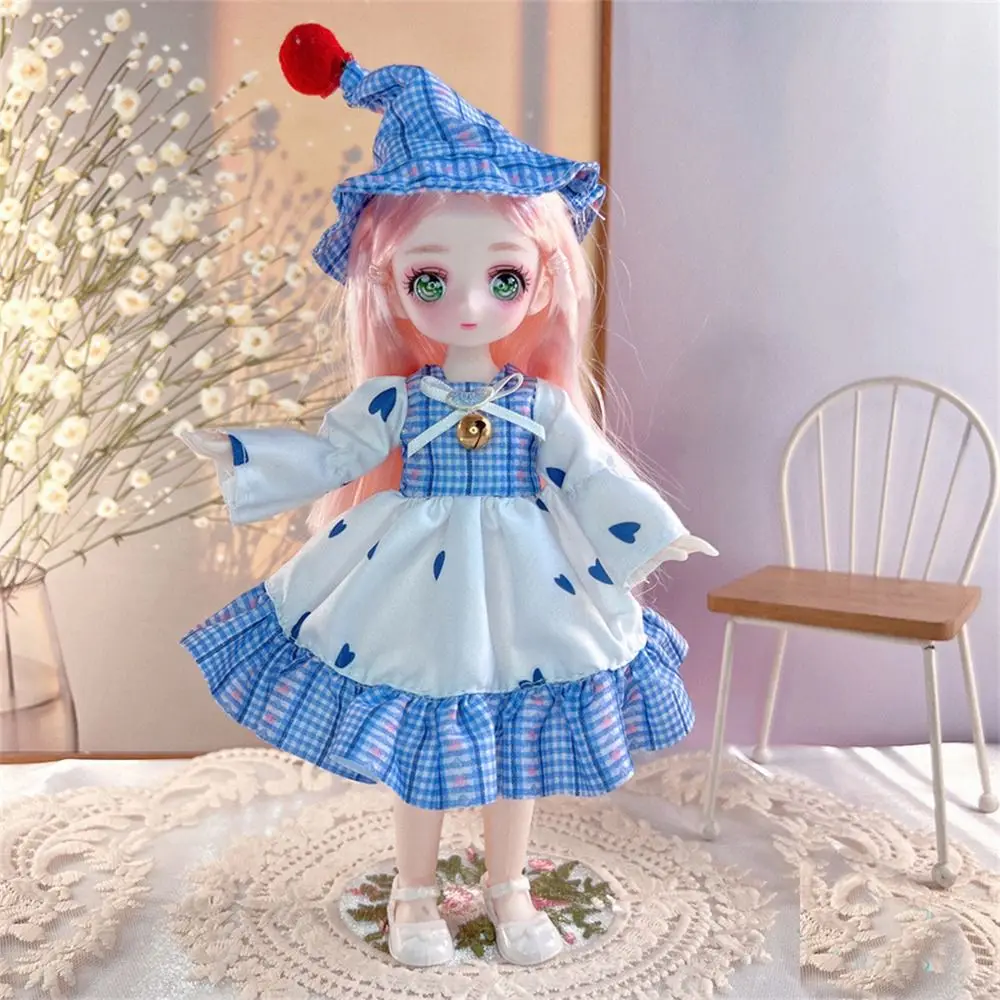 古代風ドレス人形 服付き BJDドール 3Dアイ シミュレートアイ ヒンジドール 可愛い 23cm 可動関節人形 子供のおもちゃ