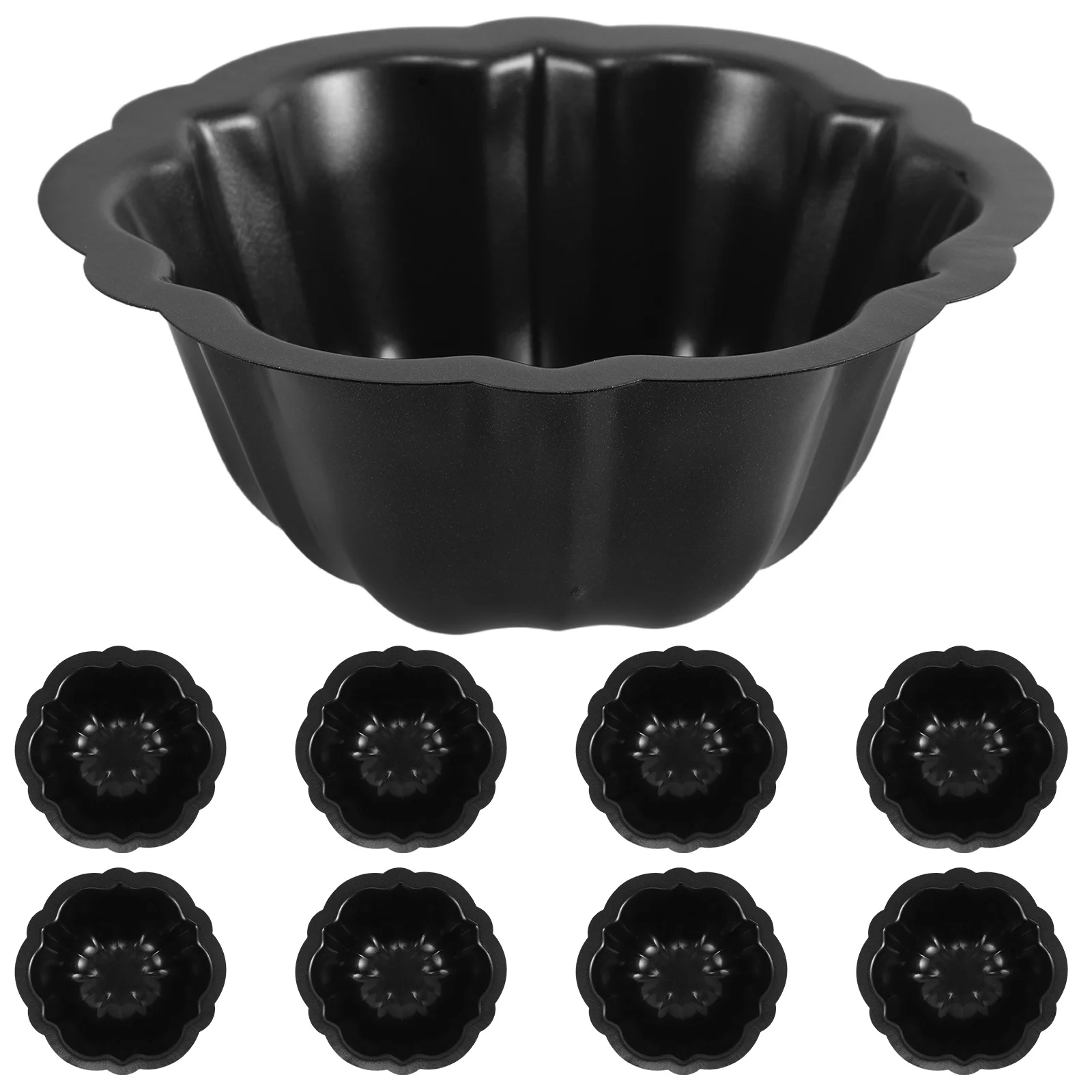 

10Pcs Nonstick Cake Molds Creative Cartoon Patterns Baking Supplies Easy Release Lightweight Storage Party Dessert Mold