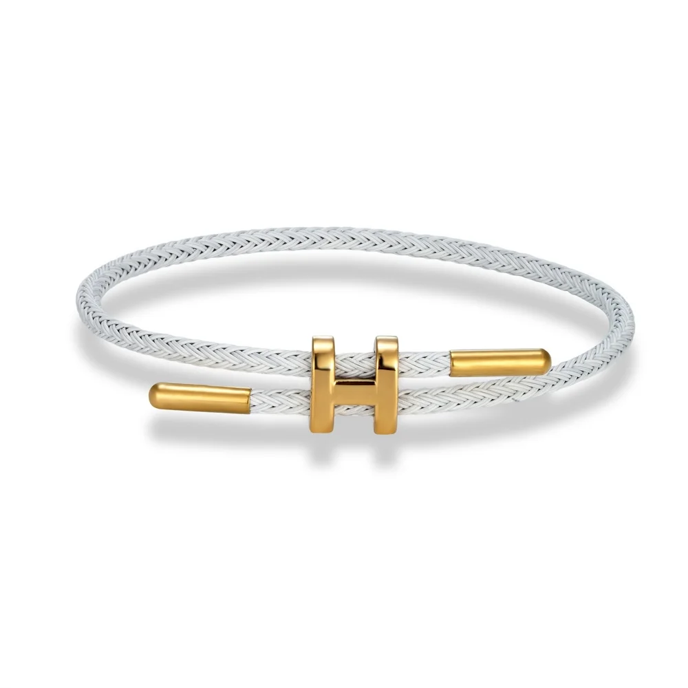 Multicolor roestvrijstalen draadkabel verstelbare armband waterdicht geen verkleuring luxe minimalistische paar sieraden cadeau voor mannen vrouwen