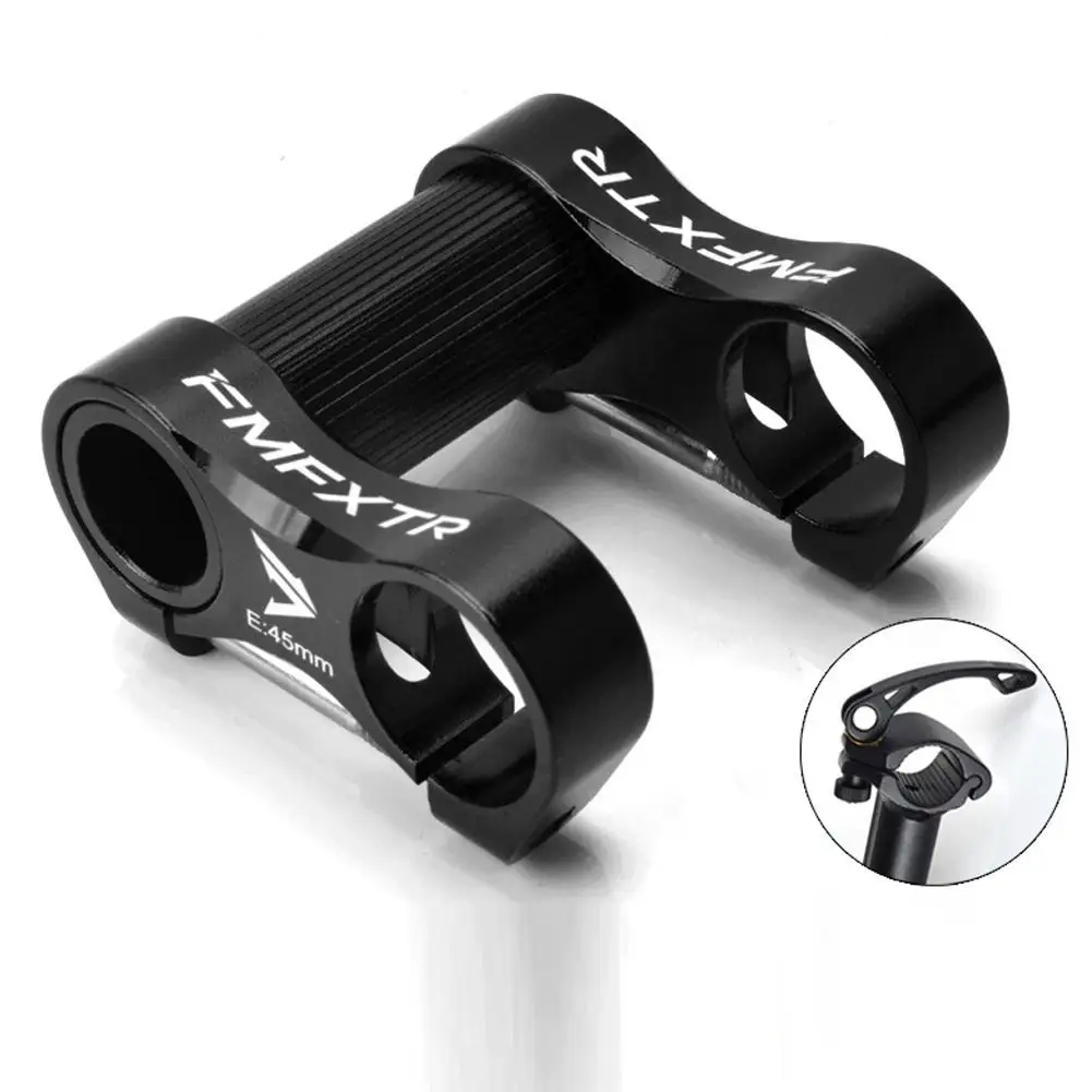 Bicycle Handlebar Extension Aluminum Alloy Adjustable Double Stem 25.4mm Ultra-light Folding Bike Stem Riser Bike Modified Parts