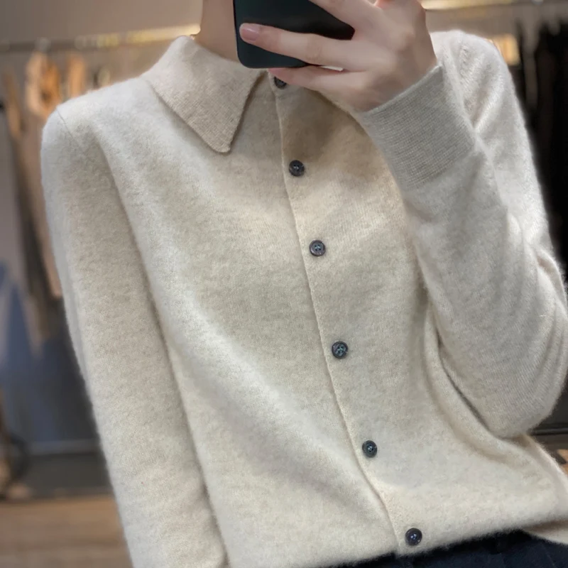 cardigan-en-cachemire-pur-100-pour-femme-col-polo-ample-manches-longues-temperament-chaud-haut-sens-tricote-manteau-grande-taille