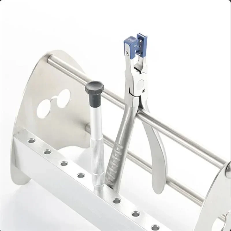 Stainless Steel Glasses Tool Holder Screwdriver Pliers Organizing Placement Rack Repair Tool Storage Box