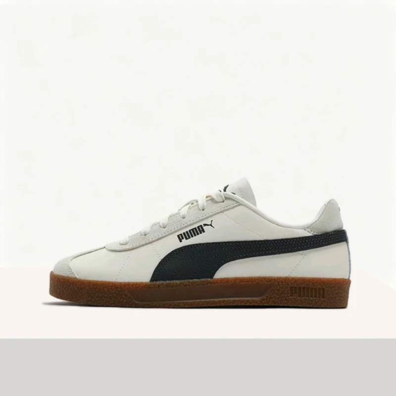 

Puma Club NL T: Простые, удобные, прочные и легкие повседневные кроссовки с низким верхом (унисекс) в бежево-сером цвете 401515-04