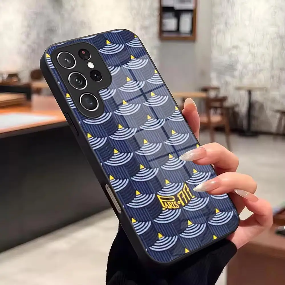 luxury Brand faure la page Phone Case For Samsung Galaxy S26 Ultra S25 FE S24 S23 S22 Plus S25 Edge S21 Glass phone case