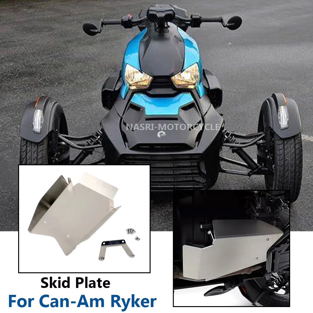 

NEW Motorcycle Accessory Engine Lower Aluminum Skid Plate Cover For Can-Am Ryker 600 Ryker 900 Rally Edition Sport ACE 2019-2024