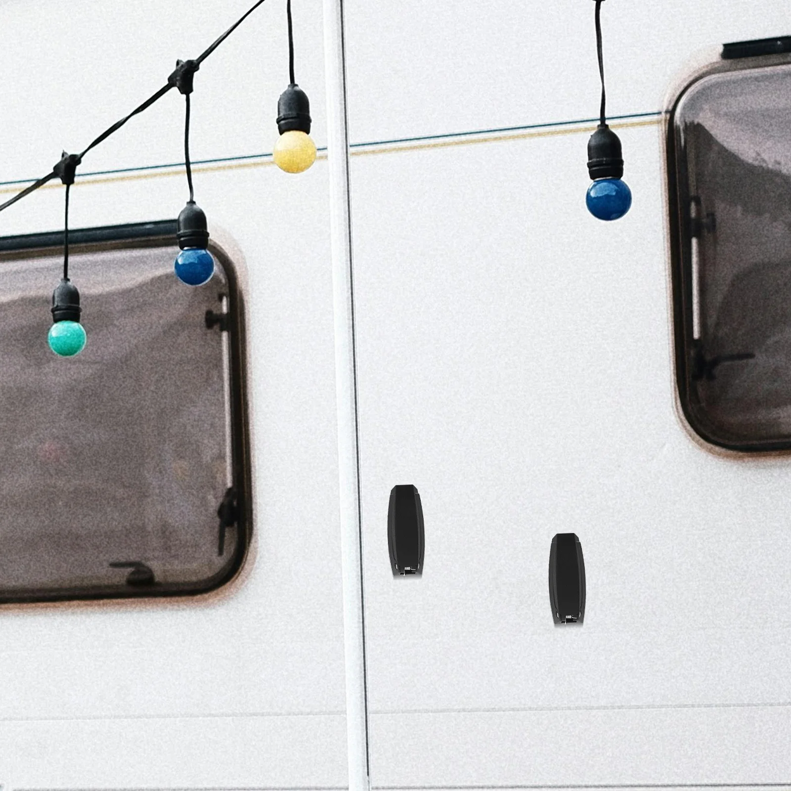 

2Pcs Sturdy Camper Door Catch Rv Baggage Hook Heavy Duty Plastic Latch for Trailer Storage Hatch Retaining Clip