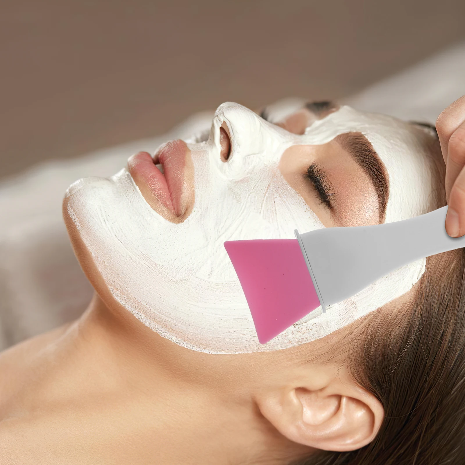 

3 set 3 Sets Silicone Makeup Brush Replaceable Face Mask Applicator Skincare Tool Large Body Brush for Sensitive Skin Easy Clean