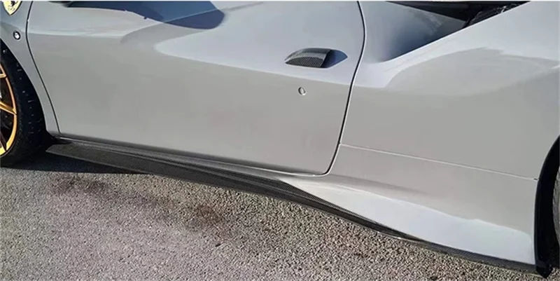 

N-style True Carbon Fiber Side Skirt Body Kit for Ferrari F8 Carbon Fiber