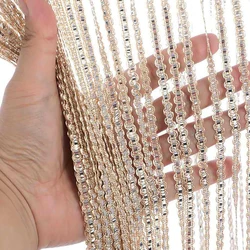 String Curtain Flash Line Shiny Tassel String Door Curtain Window Room Divider Valance Door Treatment Home Decor cortinas